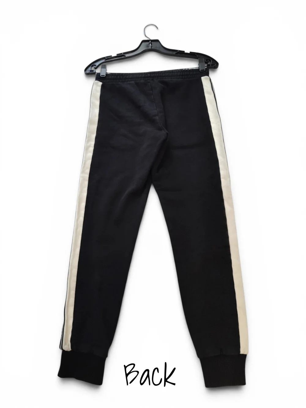 Moncler Boys Black and Cream Logo Cotton Sweatpants Joggers Size 12